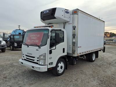 Isuzu NPR 16 ft Refrigerated Truck - 215HP, 6 Speed Automatic, Liftgate