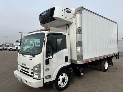 Isuzu NPR 16 ft Refrigerated Truck - 215HP, 6 Speed Automatic, Liftgate