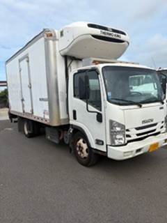 Isuzu NPR 16 ft Refrigerated Truck - 215HP, 6 Speed Automatic, Liftgate