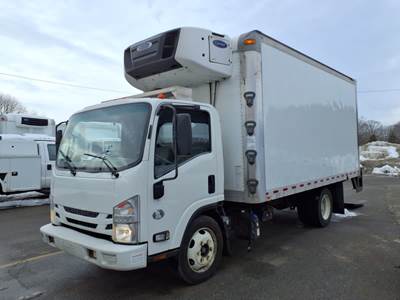 Isuzu NPR 16 ft Refrigerated Truck - 215HP, 6 Speed Automatic, Liftgate