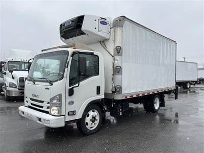 Isuzu NPR 16 ft Refrigerated Truck - 215HP, 6 Speed Automatic, Liftgate