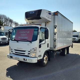 Isuzu NPR 16 ft Refrigerated Truck - 215HP, 6 Speed Automatic, Liftgate