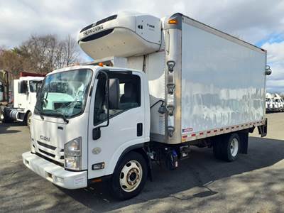 Isuzu NPR 16 ft Refrigerated Truck - 215HP, 6 Speed Automatic, Liftgate