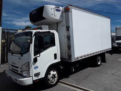 Isuzu NPR 16 ft Refrigerated Truck - 215HP, 6 Speed Automatic, Liftgate