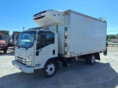 Isuzu NPR 16 ft Refrigerated Truck - 215HP, 6 Speed Automatic, Liftgate