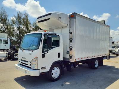 Isuzu NPR 16 ft Refrigerated Truck - 215HP, 6 Speed Automatic, Liftgate