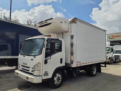 Isuzu NPR 14 ft Refrigerated Truck - 215HP, 6 Speed Automatic