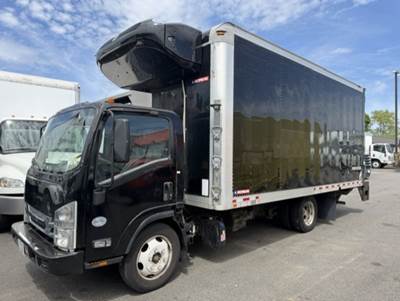 Isuzu NPR 18 ft Refrigerated Truck - 215HP, 6 Speed Automatic, Liftgate