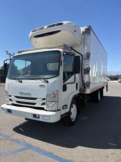 Isuzu NPR 18 ft Refrigerated Truck - 215HP, 6 Speed Automatic, Liftgate