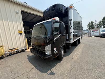 Isuzu NPR 14 ft Refrigerated Truck - 215HP, 6 Speed Automatic, Liftgate