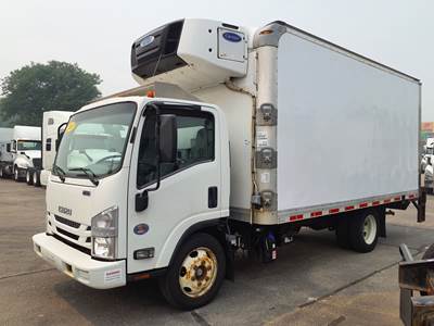 Isuzu NPR 16 ft Refrigerated Truck - 215HP, 6 Speed Automatic, Liftgate