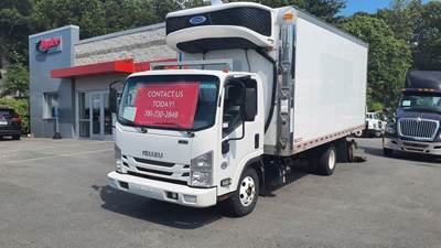 Isuzu NPR 18 ft Refrigerated Truck - 215HP, 6 Speed Automatic, Liftgate