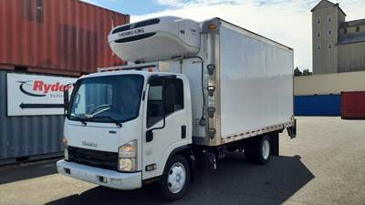 Isuzu NPR 16 ft Refrigerated Truck - 215HP, 6 Speed Automatic, Liftgate