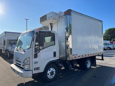 Isuzu NPR 12 ft Refrigerated Truck - 215HP, 6 Speed Automatic