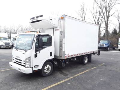 Isuzu NPR HD 16 ft Refrigerated Truck - 215HP, 6 Speed Automatic, Liftgate