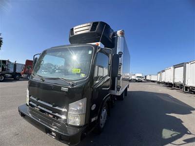 Isuzu NQR 14 ft Refrigerated Truck - 215HP, 6 Speed Automatic, Liftgate
