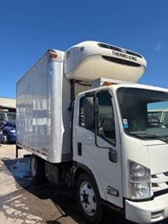 Isuzu NQR 12 ft Refrigerated Truck - 215HP, 6 Speed Automatic, Liftgate