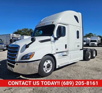 Freightliner Cascadia 126 Sleeper Semi Truck - 48" Mid Roof Sleeper, 455HP, 12 Speed Automatic