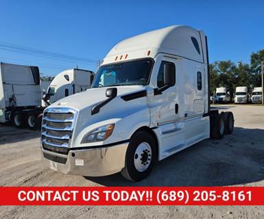 Freightliner Cascadia 126 Sleeper Semi Truck - 48" Mid Roof Sleeper, 455HP, 12 Speed Automatic