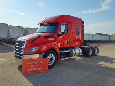Freightliner Cascadia 126 Sleeper Semi Truck - 63" Mid Roof Sleeper, 455HP, 12 Speed Automatic