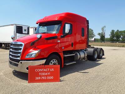 Freightliner Cascadia 126 Sleeper Semi Truck - 64" Mid Roof Sleeper, 455HP, 12 Speed Automatic
