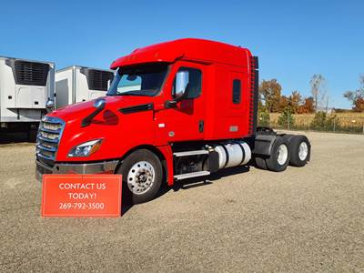 Freightliner Cascadia 126 Sleeper Semi Truck - 64" Mid Roof Sleeper, 455HP, 12 Speed Automatic