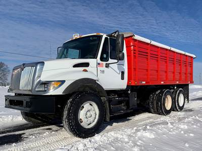 2007 International 7400 with 18 Foot Grain Bed with Roll Tarp