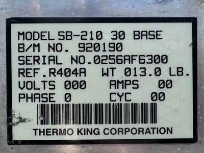 Thermo King SB-210 Auxiliary Power Unit (APU)