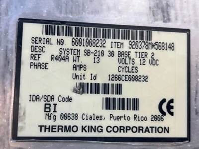 Thermo King SB-210 Auxiliary Power Unit (APU)