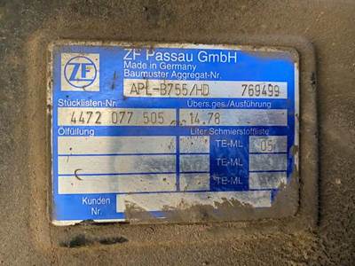 (Used) 2006 John Deere 180C, Front Drive Steer Axle- Make: ZF Passau Gmbh, Model