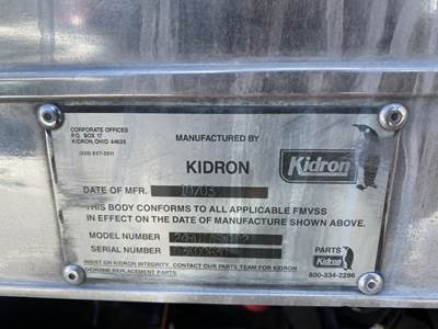 Reefer Van Bodies Battery Box for a 2003 International 7400