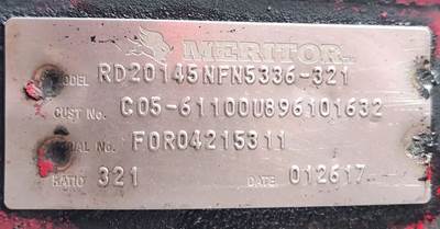 Meritor-Rockwell RD20-145, RR20-145 Front Differential for a 2018 Kenworth T680