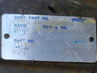 Dana DSP40 Rear Differential for a 2025 Peterbilt 579