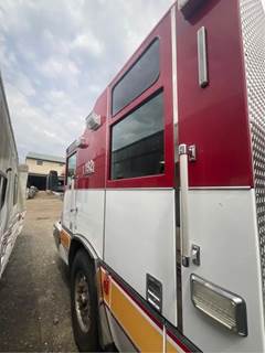 (Used) 2008 Pierce, Rear Door- Side: Driver Side, Color: White And Red, Window