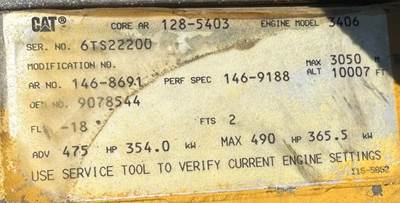 Caterpillar 3406 Engine Control Module (ECM) for a 1998 Western Star 4900