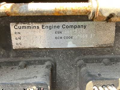 Cummins ISB Engine Control Module (ECM) for a 2001 Freightliner MT55 Chassis