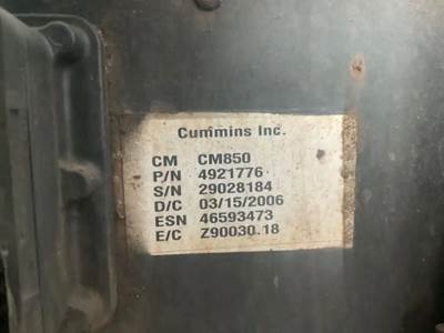 Cummins ISB Engine Control Module (ECM) for a 2006 Freightliner MT45 Chassis