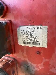 Cummins ISB Engine Control Module (ECM) for a 2010 Freightliner MT55 Chassis