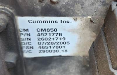 Cummins ISB Engine Control Module (ECM) for a 2006 Freightliner MT45 Chassis
