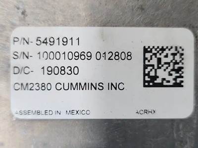 Cummins ISX12N Engine Control Module (ECM) for a 2020 Freightliner Cascadia 116 Day Cab