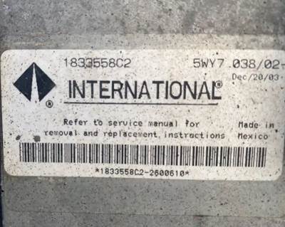 International T444 Engine Control Module (ECM) for a 2001 International 1652