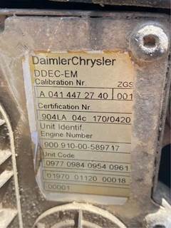 Mercedes-Benz MBE 904 Engine Control Module (ECM) for a 2007 Freightliner MT45 Chassis