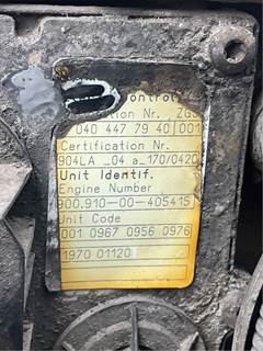 Mercedes-Benz OM904LA Engine Control Module (ECM) for a 2005 Freightliner MT45 Chassis