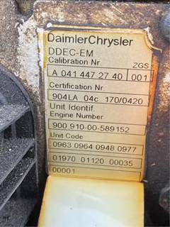 Mercedes-Benz OM904LA Engine Control Module (ECM) for a 2007 Freightliner MT45 Chassis