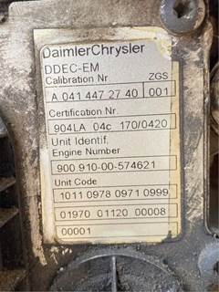 Mercedes-Benz OM904LA Engine Control Module (ECM) for a 2007 Freightliner MT45 Chassis