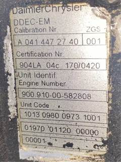 Mercedes-Benz OM904LA Engine Control Module (ECM) for a 2007 Freightliner MT45 Chassis