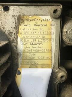 Mercedes-Benz OM906LA Engine Control Module (ECM) for a 2004 Thomas Built Saf-T-Liner HDX