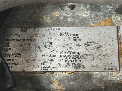 Caterpillar 3116 Engine Core for a 1995 GMC C7000 Topkick