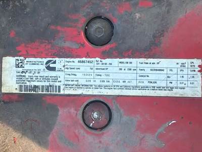 Cummins ISB Engine Core for a 2008 Freightliner MT55 Chassis