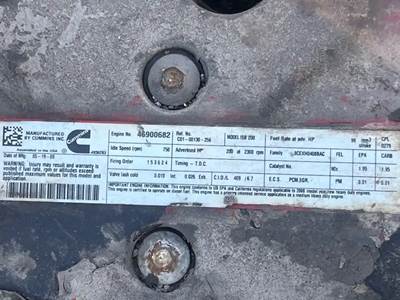 Cummins ISB Engine Core for a 2008 Freightliner MT55 Chassis